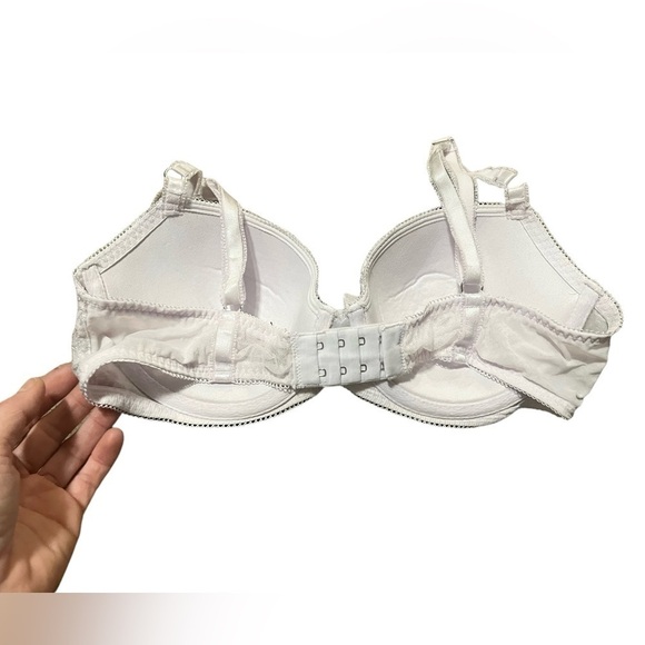 Victorias Secret Dream Angels Lined Bra Size 34D Lilac Purple Metallic Print - Picture 6 of 10